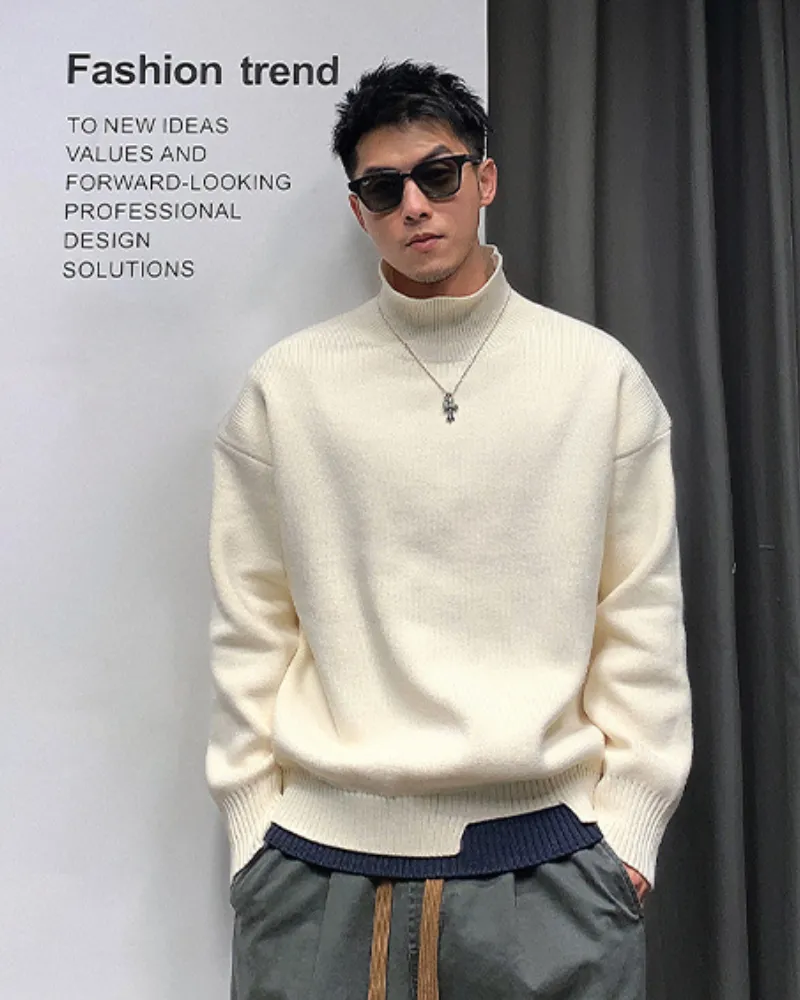 Streetwear Pullover Turtleneck Sweater