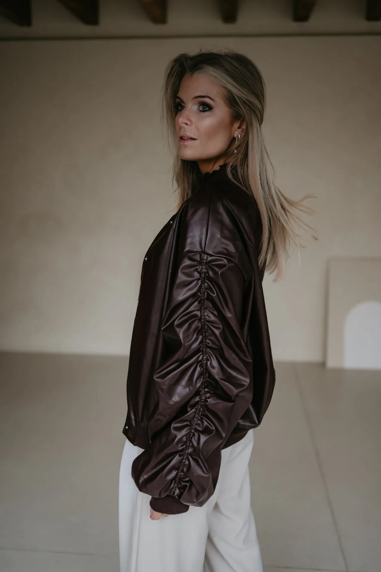 Tradurre bomber jacket I Chocolate Brown