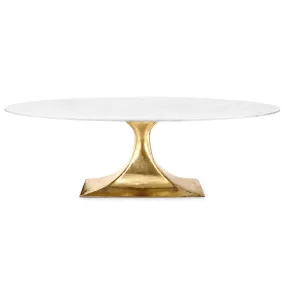 Villa & House Stockholm Oval Dining Table Brass