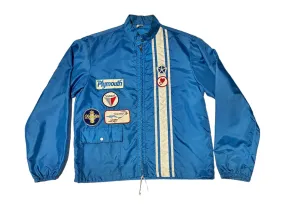 Vintage Blue Motor Patch Windbreaker (M)