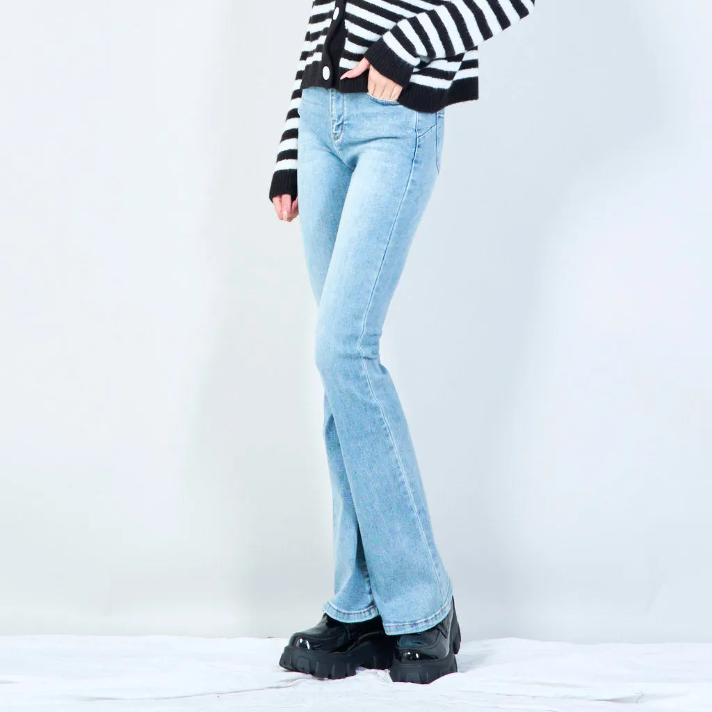 Vintage-inspired bootcut denim jeans wholesale