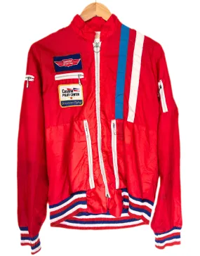 Vintage Red Pilot Patch Windbreaker (L)