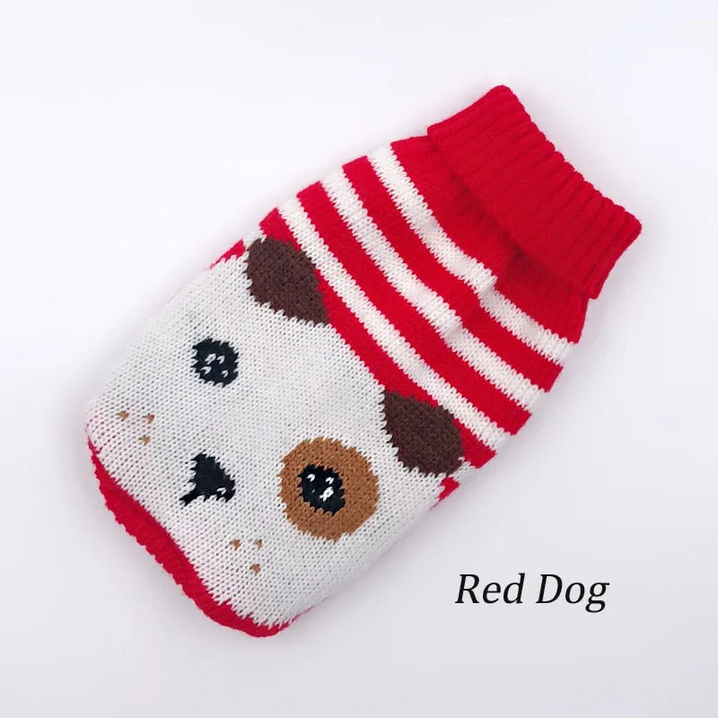 Warm Pet Clothes for Small Medium Dogs Winter Christmas Dogs Sweater