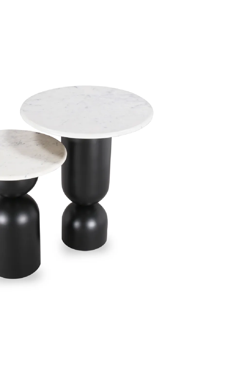 White Marble Side Table set of 2 | Liang & Eimil Babel