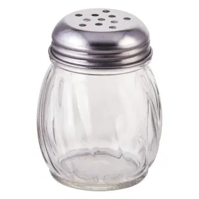 Winco G-107 Cheese Shakers, 6oz, Perforated Tops