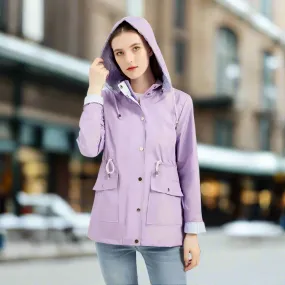 Women - Modern Jacket - Detachable Hood - Stylish Outerwear