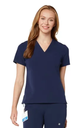 Women's One-Pocket Scrub Top - Navy Blue